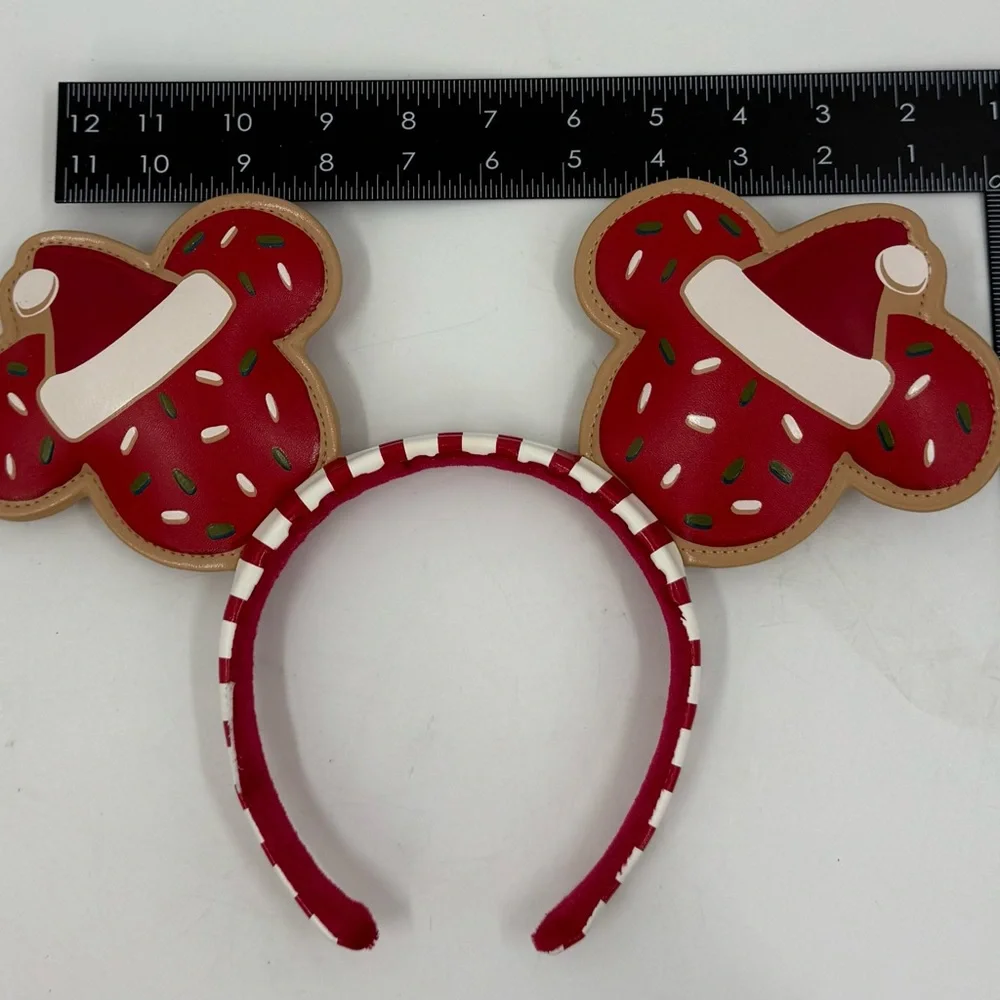 Walt Disney World Christmas Cookie Santa Sprinkles Minnie Mickey Mouse Ears Used